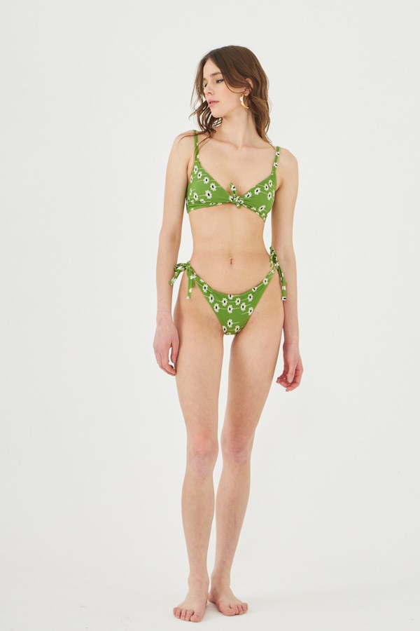 Starinci MayoStarinci Bikini Takımı Yeşil Bağlamalı Kenar